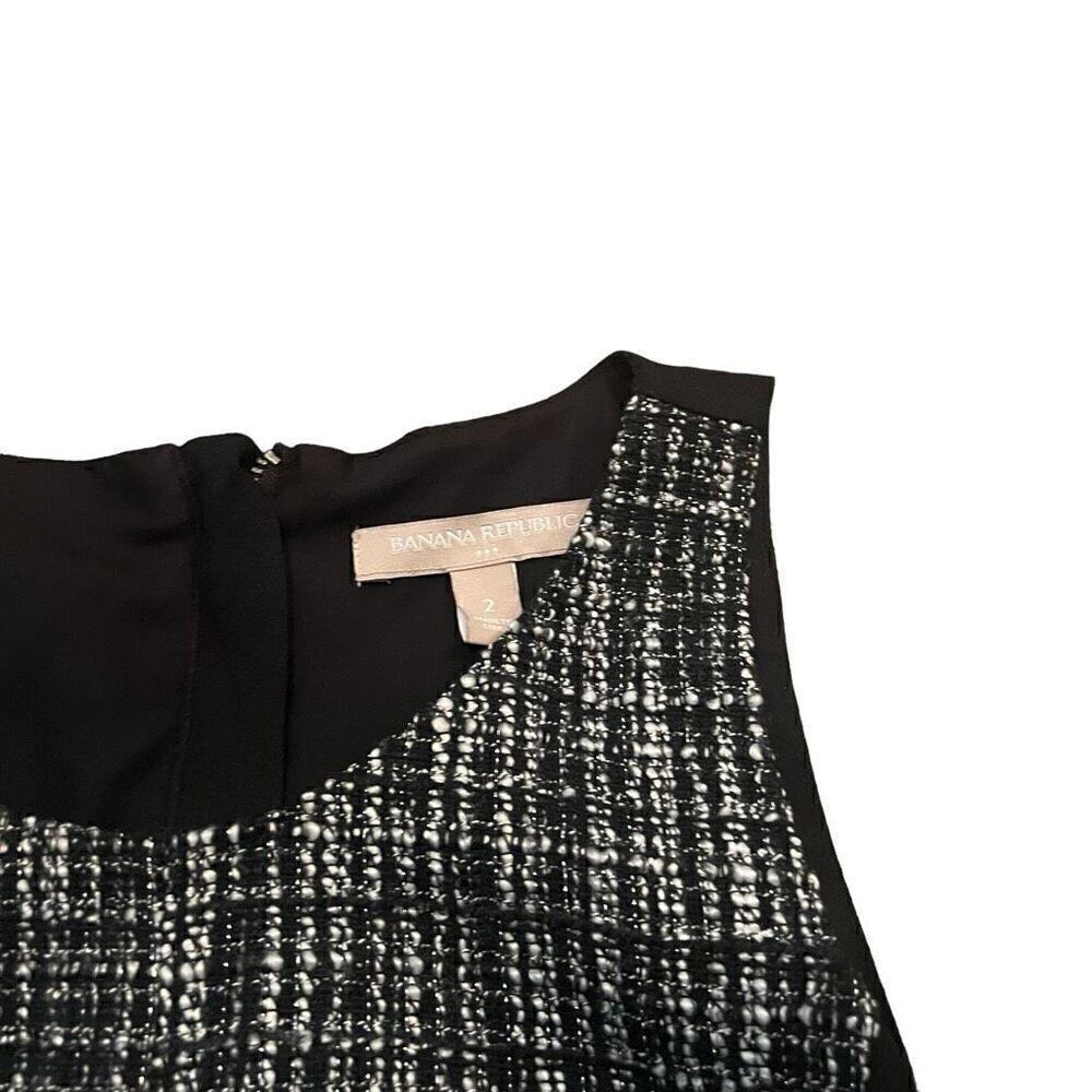 BANANA REPUBLIC Tweed Front Blouse Size 2 - Picture 3 of 6